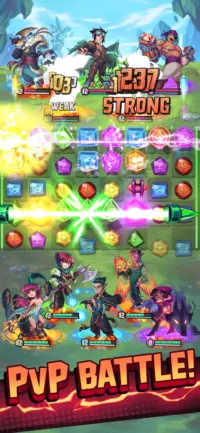 Spiele-Cracker Puzzle Brawl: Match 3 PvP RPG